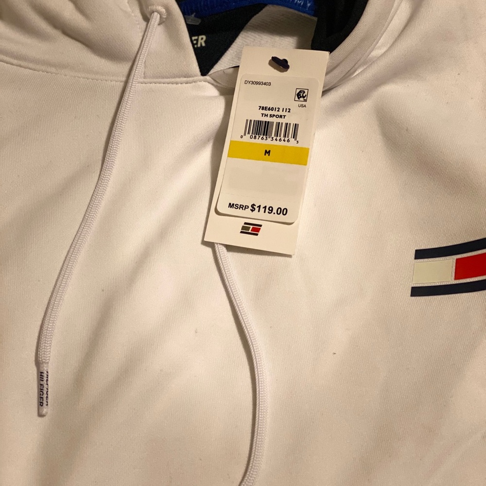 White Tommy Hilfiger Sports hoodie
